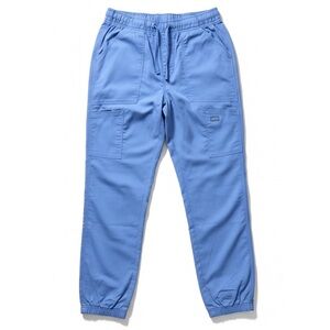 Scrubstar Jogger Scrub Pants Blue Elastic Waist Medical Work Pants Small